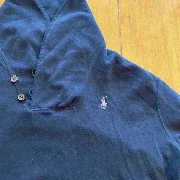 Polo Ralph Lauren Men’s Sweater Sweatshirt High Collar Blue M - Picture 4 of 12